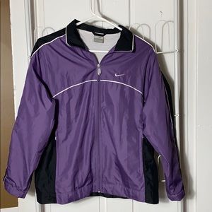Nike purple and black zip up size M